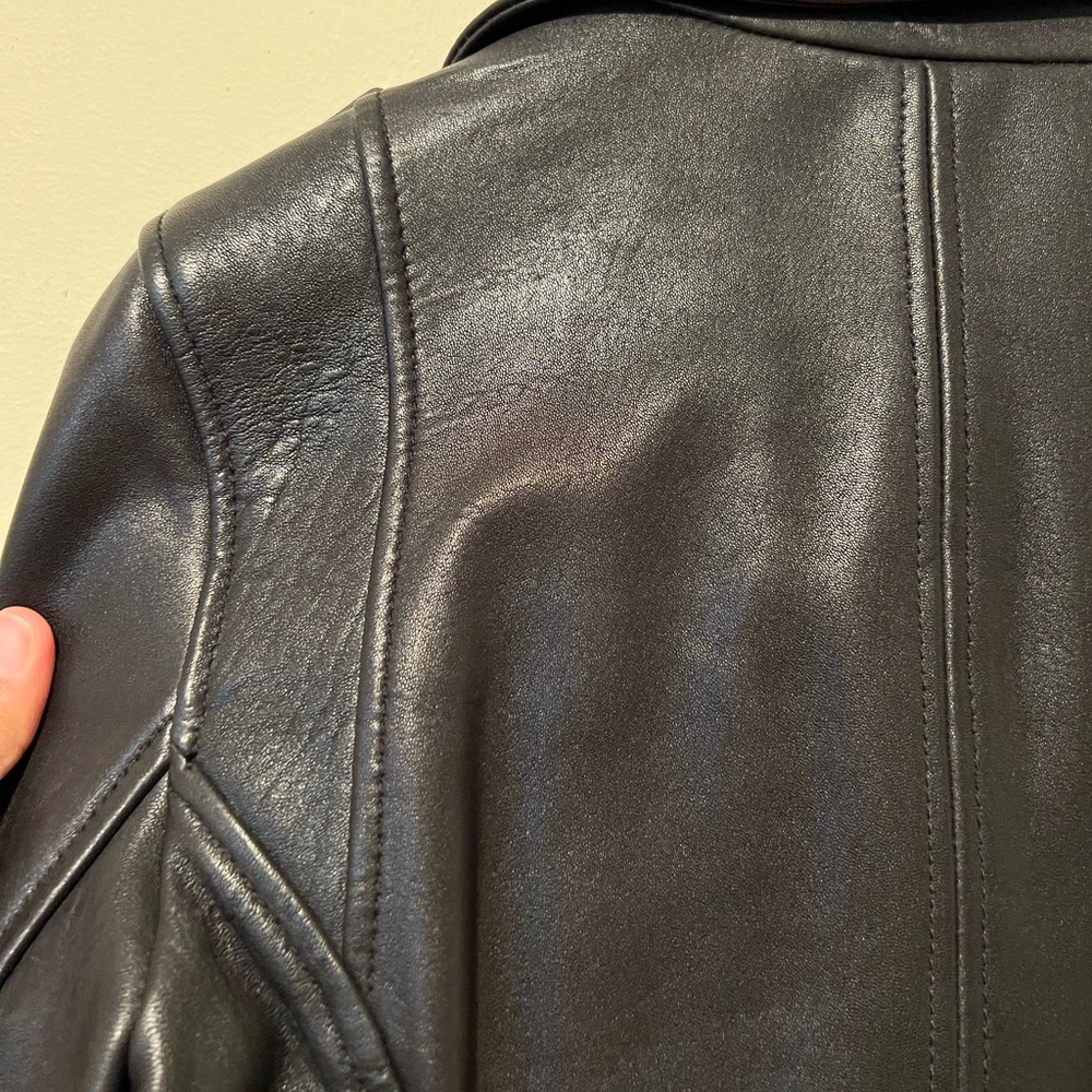 Black Rivet Leather Jacket - Picture 13 of 15